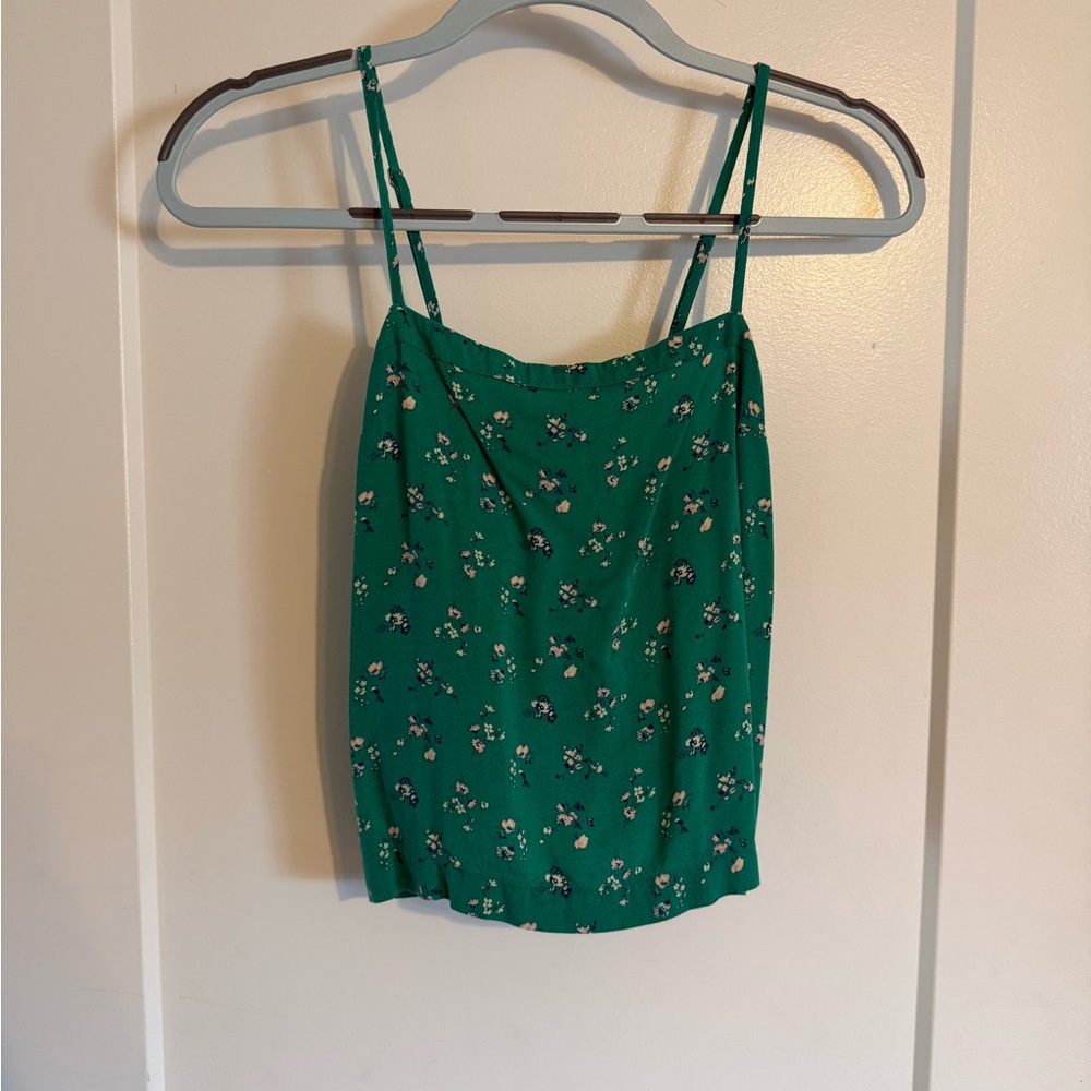 Hollister Green Floral Camisole